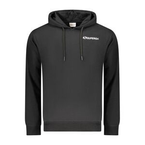 Superga Black Cotton Men's Men's Hoodie